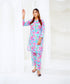 Aqua Bloom - Printed Lawn (PRET) - Stitched 2 Piece