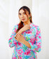 Aqua Bloom - Printed Lawn (PRET) - Stitched 2 Piece